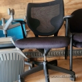 Keilhauer Simple Black Mesh Back Meeting Task Chair w/ Arms